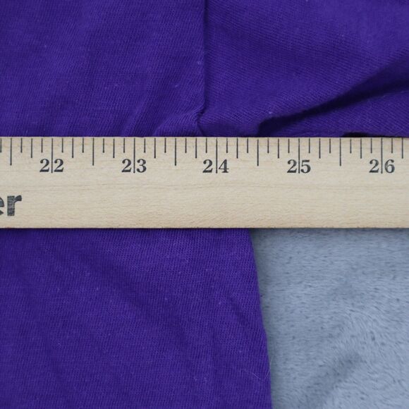 Moda Bazaar Shirt Womens One Size Purple Floral Round Neck Short Sleeve Tee - Picture 5 of 16